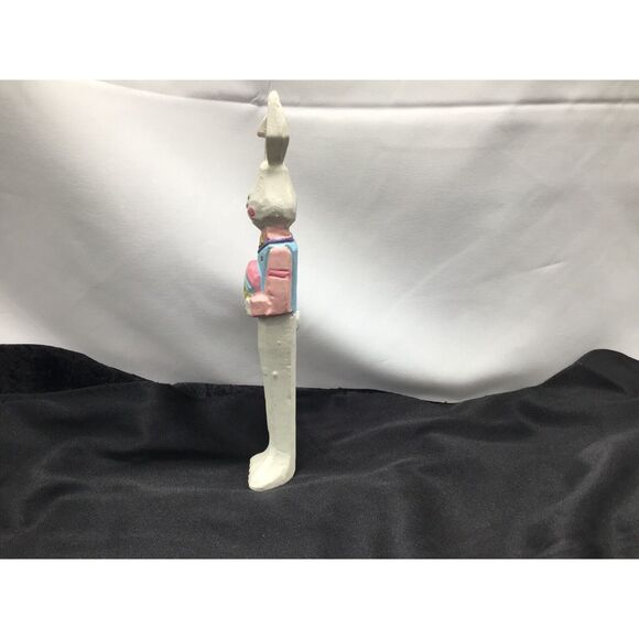 Easter Bunny Rabbit Wooden Pencil Figure Hand Painted 8 Inches Spring Holiday - Picture 4 of 7